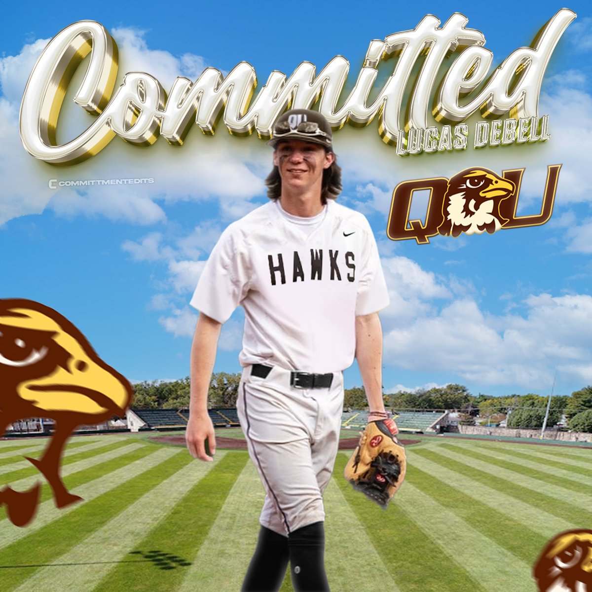 I am beyond blessed to announce my commitment to continue my athletic and academic career at Quincy University. I would like to thank my family, coaches and teammates who have sacrificed their time and effort to help me get to this point. Let’s get to work.