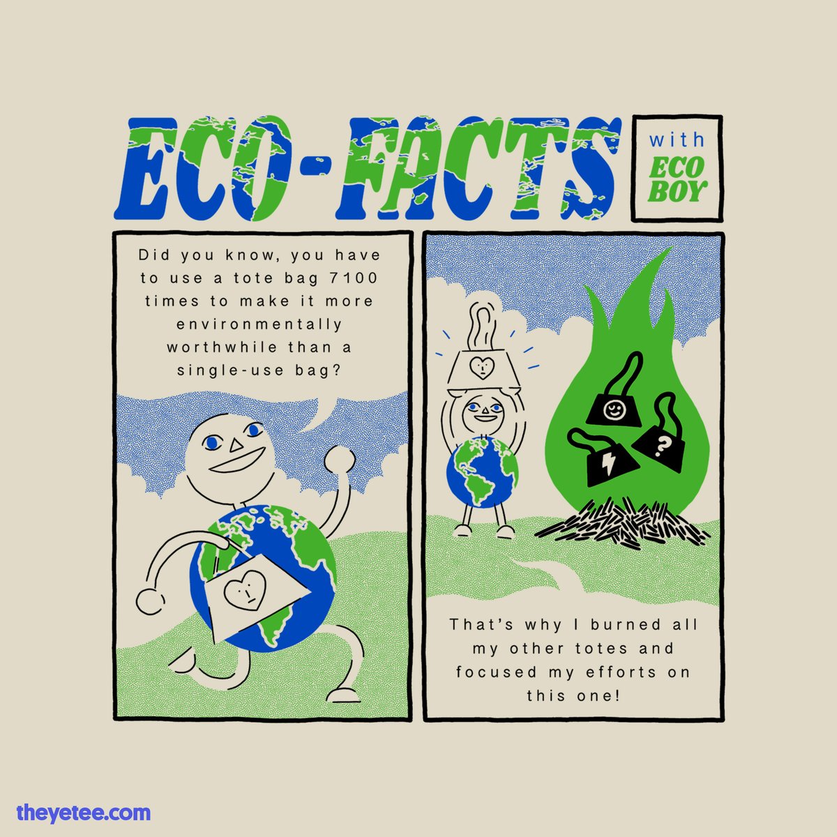 theyetee's tweet photo. You know, that fun fact isn't exactly very fun or factual. 🤔 Designed by @Cooooouk and available on a premium tote bag thru Oct 13th as part of OctToteBer! https://t.co/Bj6qFOGKSl https://t.co/zPrx1dJBiv