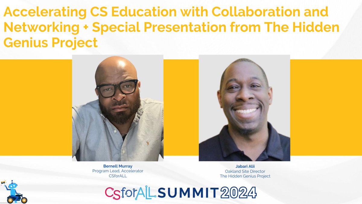 CSforALL's tweet photo. Check out the Friday Breakout Sessions as we conclude the 2024 #CSforALLSummit by celebrating the collective achievements of the National Computer Science for ALL community! ✨ 

Not yet registered? Register at https://t.co/wdR2xaaxpt to join us in Milwaukee, Wisconsin. https://t.co/ToUWmA1rbI