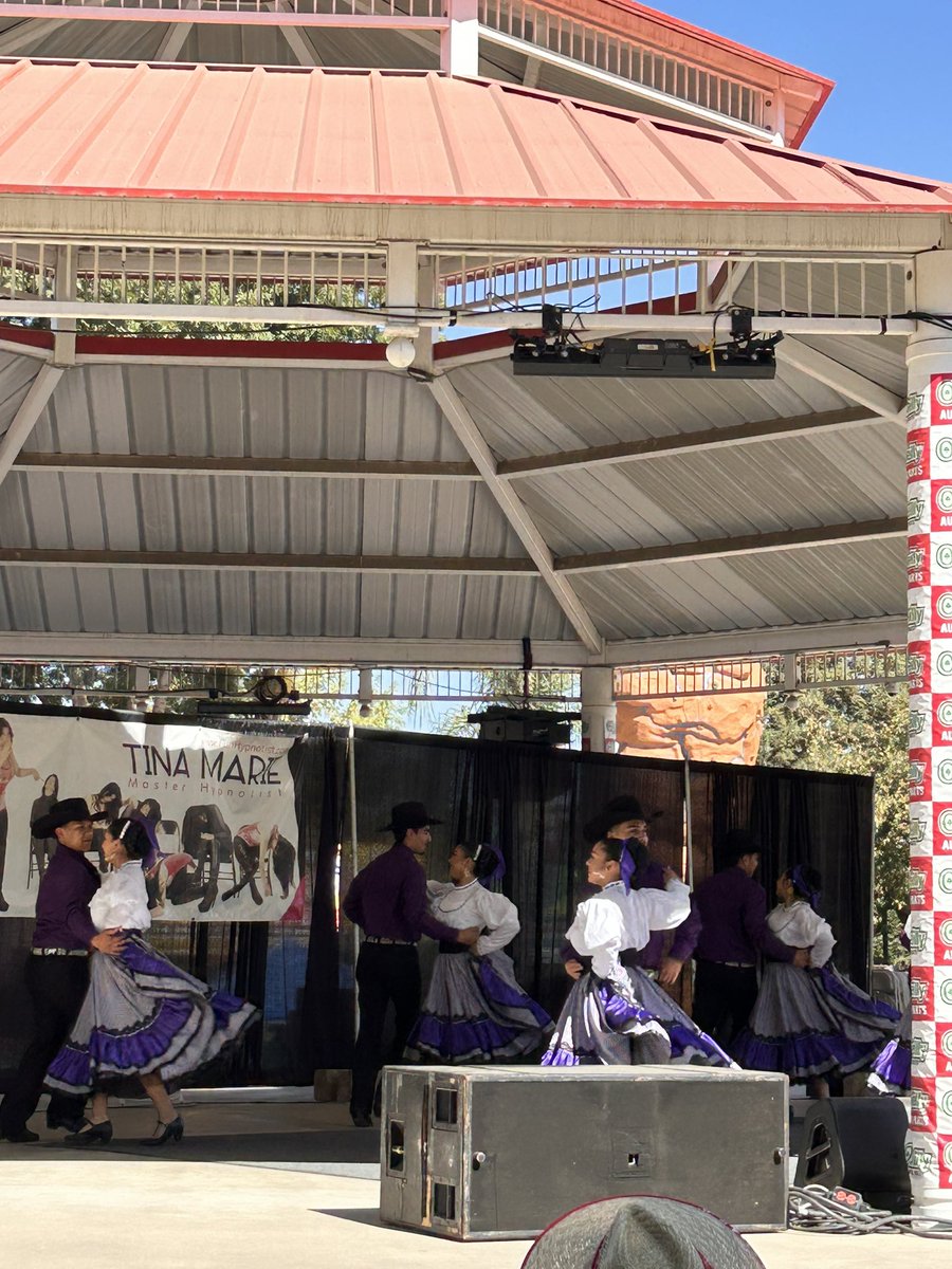 Sunnyside HS Folklorico performing at Fresno Fair.