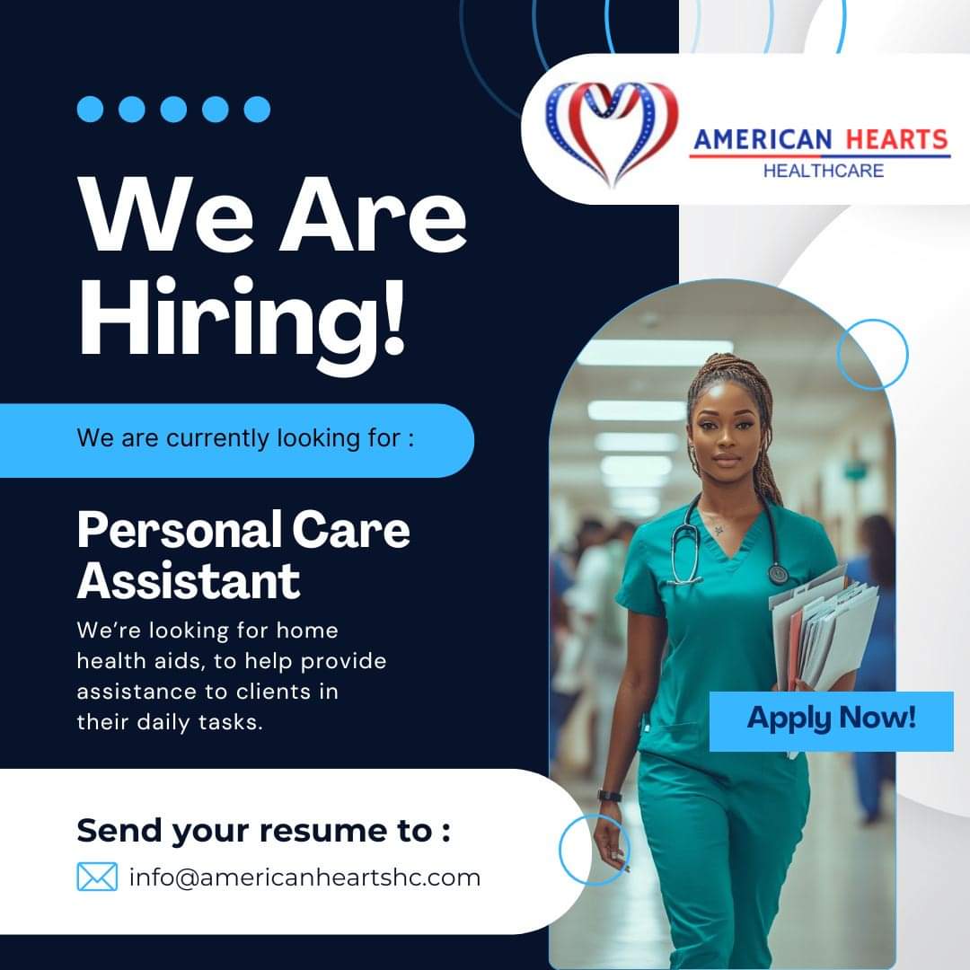 deann_native's tweet photo. American HEARTS Healthcare 

Is hiring compassionate Caregivers to join our amazing team at American Hearts Healthcare!

✨ Why Work With Us?

Link to information 
https://t.co/gDNxcQRdfb

#Hiring #Caregiver #SignOnBonus #EmployeeBase #HealthcareJobs #JoinOurTeam #NowHiring https://t.co/o7CPM6LwV9