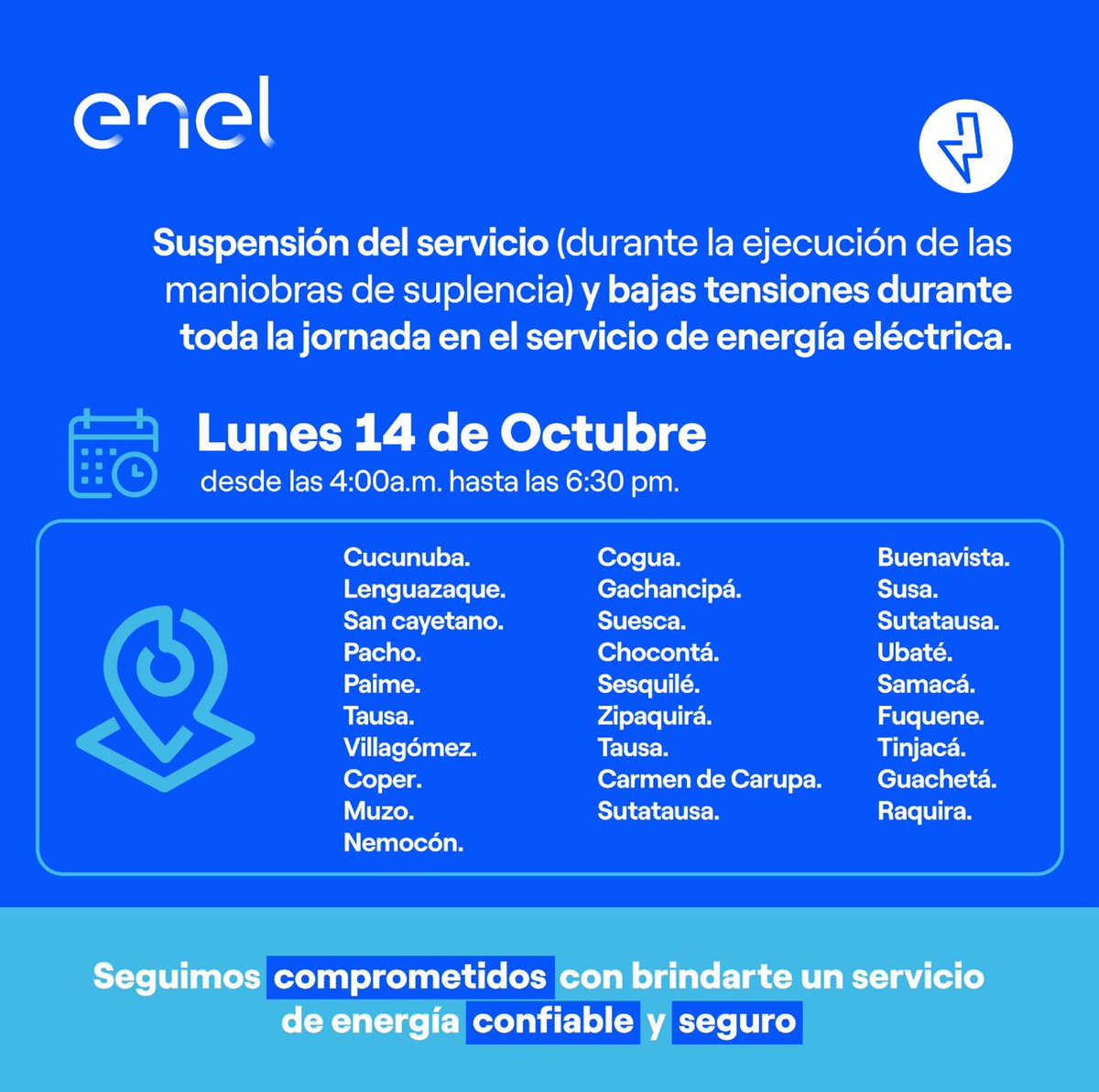 Servicio Enel Colombia tweet media