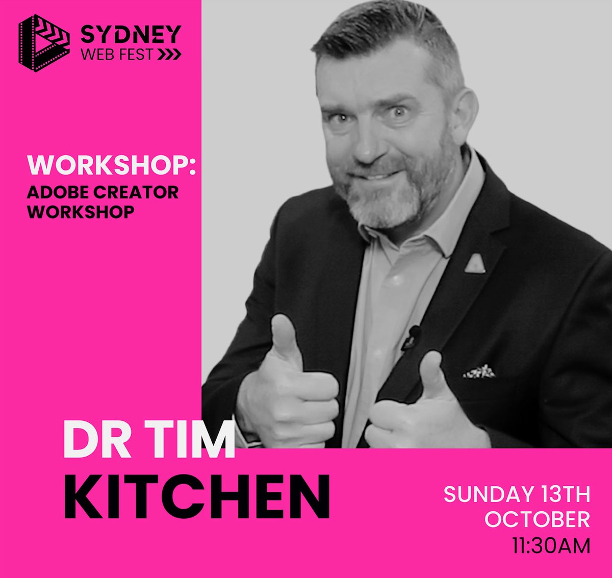 Tim Kitchen (@timkitchen) on Twitter photo If you are Sydney based this weekend, come of join my Adobe Express workshop at the <a href="/SydneyWebFest/">Sydney Web Fest</a> on Sunday at 11:30 AM - sydneywebfest.com/2024-festival-… #AdobeEduCreative #aussieED #edchat #adobeexpress #SydneyWebFest If you are Sydney based this weekend, come of join my Adobe Express workshop at the <a href="/SydneyWebFest/">Sydney Web Fest</a> on Sunday at 11:30 AM - sydneywebfest.com/2024-festival-… #AdobeEduCreative #aussieED #edchat #adobeexpress #SydneyWebFest