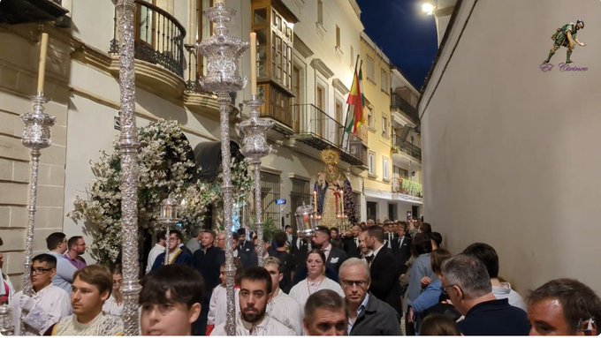 Vídeo del Traslado de la Virgen Paz y Concordia por Tornería. Jerez de la Frontera 2024