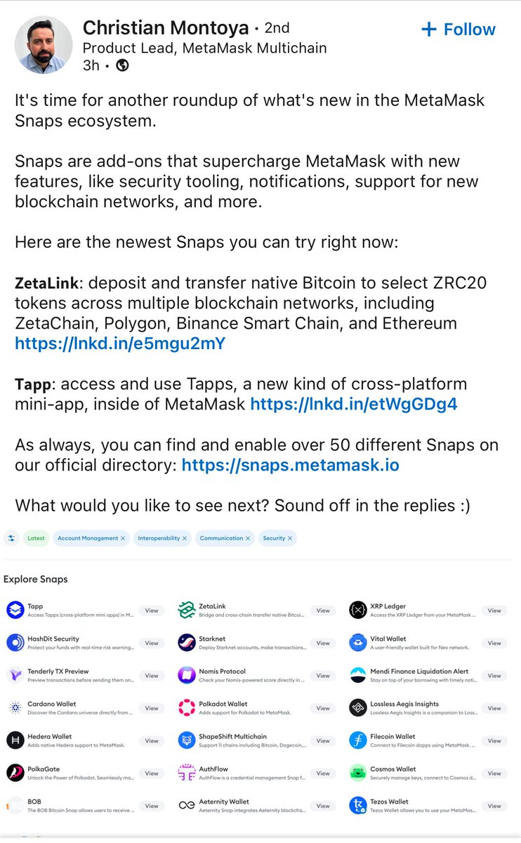 Victor928's tweet image. Tapps called out by @MetaMask 👍🙏 #tapp #tapps