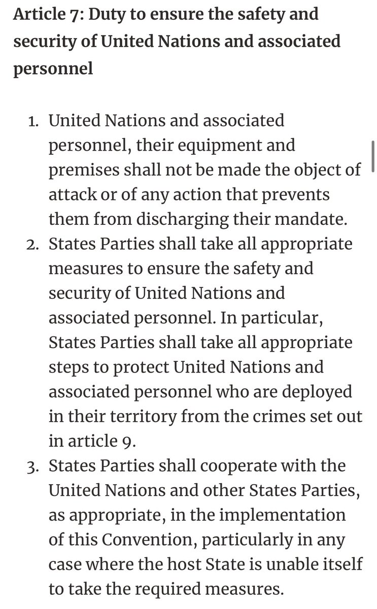 Craig_Foster's tweet photo. Attacks on UN Peacekeepers, humanitarian workers, journalists and other protected personnel are war crimes.

The world needs accountability and the enforcement of international law, not more condemnations, statement and reports.

The library is already voluminous. https://t.co/1gf5wS26EC