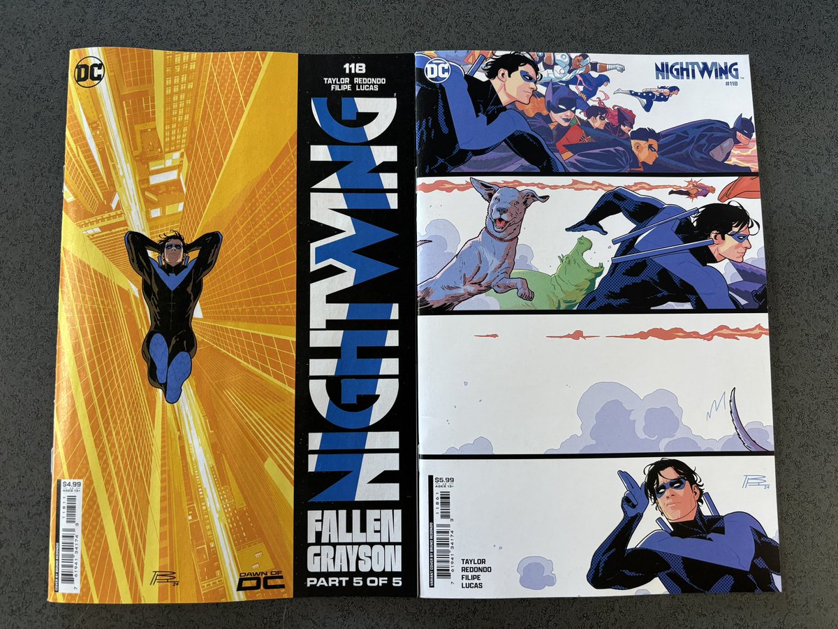 jacklazer's tweet photo. Thanks to @tomtaylormade @bruno_redondo_f and friends for the best Nightwing run and the best comic book series for the last few years.  Truly a spectacular achievement!
#nightwing #batman https://t.co/EpnEDHVdwE