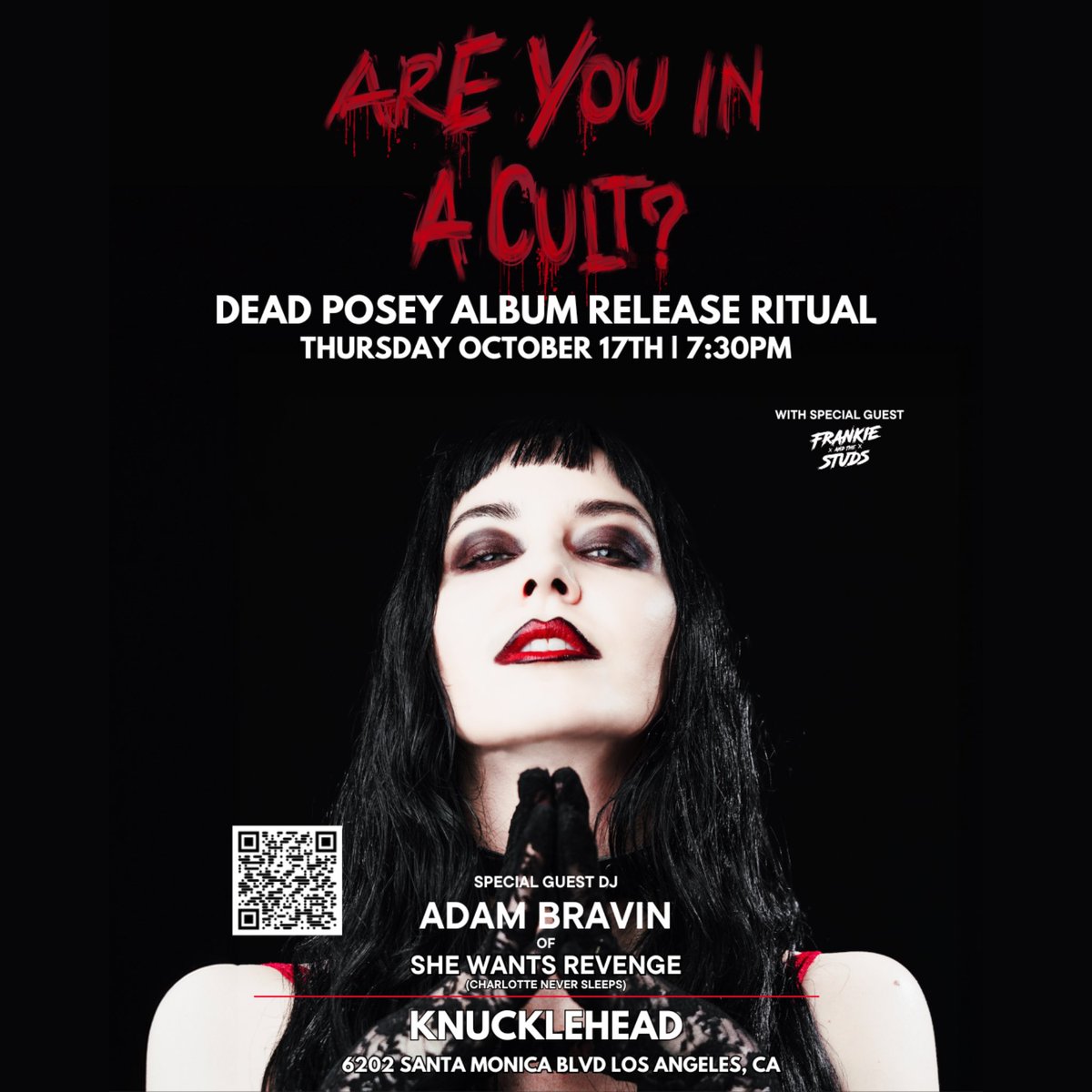 Tonyxnova's tweet photo. Is this on? For like my first post in years here - come get your October vibes on with us LA! Thurs 10.17 @dead_posey is playing our album release show at Knucklehead Hollywood with all sorts of spooky season goodies!💀🎃 

Tickets: https://t.co/dJz5OGUZC8 https://t.co/7ssO4f5fnv