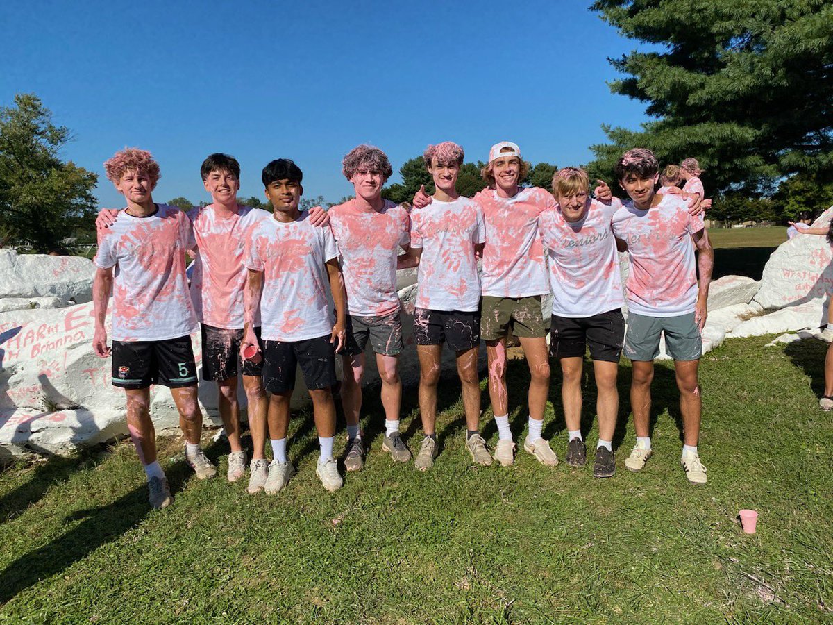 dulaneyMSOC's tweet photo. A big day for our seniors as they carried on the Dulaney tradition of painting the rocks. Enjoy your day! https://t.co/YU4WQC2sFQ