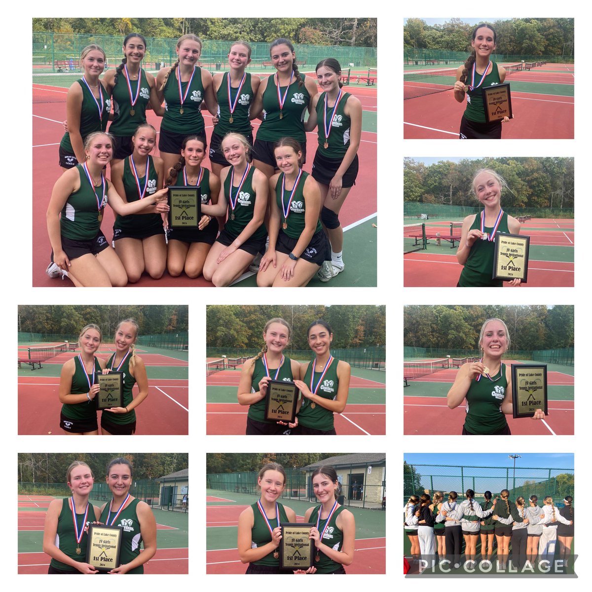 Rams are NLCC Conference Tournament Champions!🏆🎾 1S:🥇1D:🥇2S:🥈2D:🥇3S:🥇3D:🥇4D:🥉 Way to go Rams! 🐏 <a href="/GoGCHSRams/">GCHS Athletics</a> #Ramily #GRIT