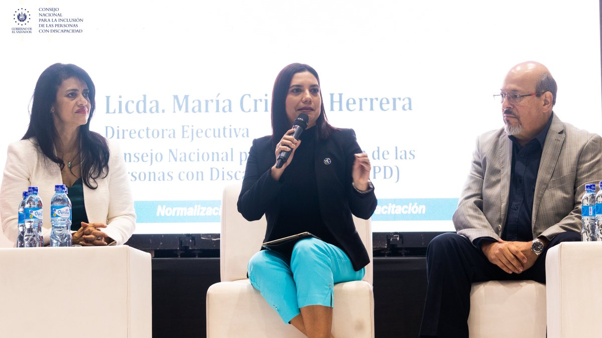 CONAIPD's tweet photo. El CONAIPD participó en el evento alusivo al Día Mundial de la Normalización, protagonizado por la @OSN_sv .
Nuestra directora ejecutiva formó parte del conversatorio "Beneficio de las normas técnicas para la mejora de la seguridad y accesibilidad en El Salvador", donde destacó la importancia de implementar las normas técnicas salvadoreñas de accesibilidad web y diseño universal en beneficio de las personas con discapacidad

Estas herramientas son fundamentales para eliminar barreras físicas, digitales y de comunicación, siendo un punto destacado reducción de la brecha de desigualdad y fomentar la divulgación y aplicación adecuada de ambas normas con un enfoque de derechos humanos  y diseño universal.

#eliminandobarreras ♿🇸🇻