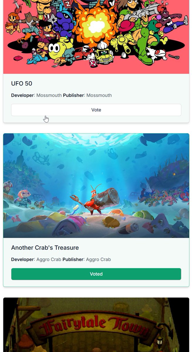 Gotta vote for my boy <a href="/AggroCrabGames/">AGGRO CRAB 💥</a> (Golden Joystick Awards)