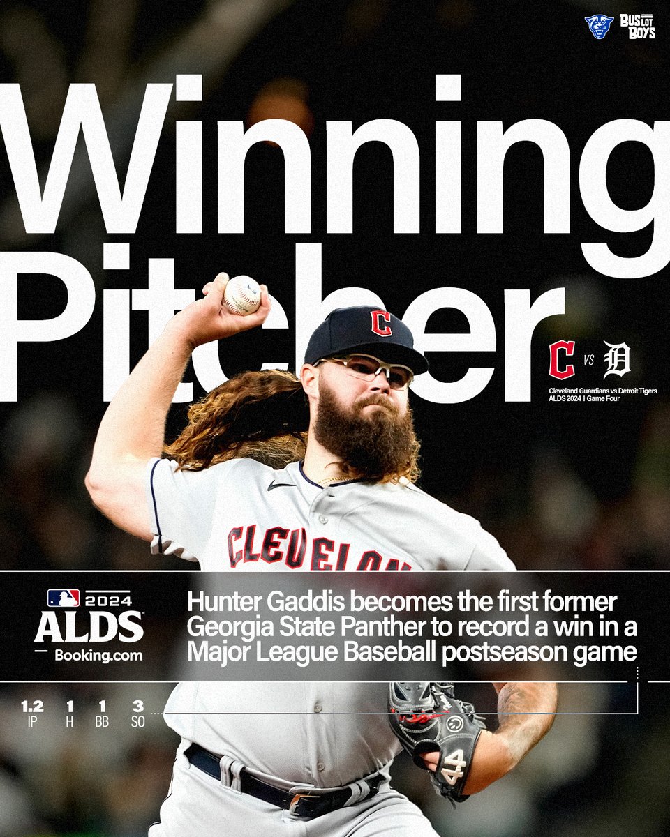 HISTORY MADE 🔥

Hunter Gaddis becomes the first former Georgia State Panther to record a win in a Major League Baseball postseason game!

#LightItBlue | #ForTheLand