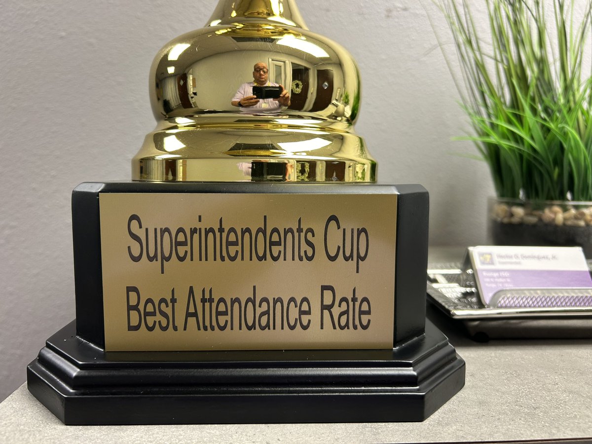 HectorLeadsTX's tweet image. I had an Attendance Trophy made to further enhance our Texas Instructional Leadership and @J_Renaissance work around Culture and Climate. 

It finally arrived and I was excited to present it to our 6th graders and their House Leader, Ms. Kraatz!  #CUsRise