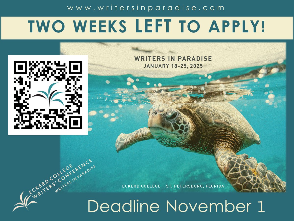 Writers in Paradise (@ecwip) on Twitter photo Go to writersinparadise.submittable.com to submit your application! #writersinparadise2025 <a href="/eckerdcollege/">Eckerd College</a> Go to writersinparadise.submittable.com to submit your application! #writersinparadise2025 <a href="/eckerdcollege/">Eckerd College</a>