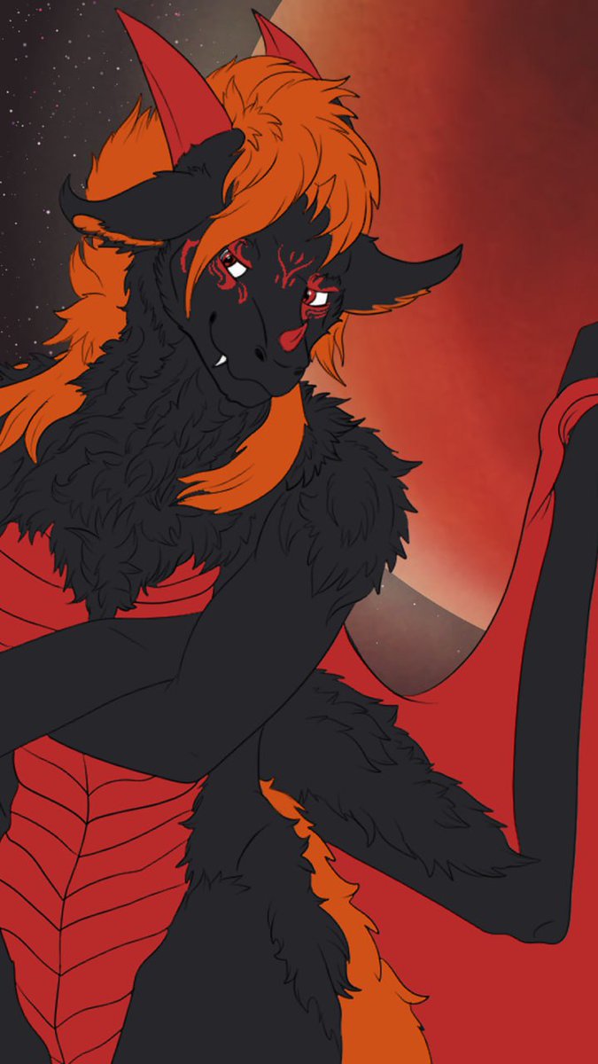 ThalyraE's tweet photo. A little piece for VenZhay #vampiredragon #dragon #fluffy #furry https://t.co/OMfNDOHYPh