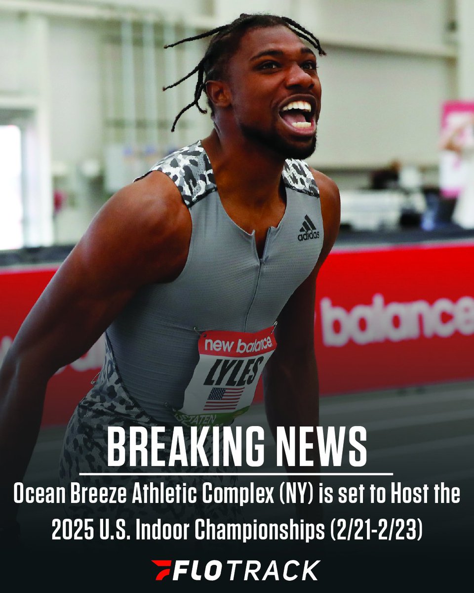 📅 Save the Dates for the 2025 USATF Indoor and Outdoor Championships. 

📌The USATF Outdoor Championships will be held at Hayward Field from July 31st, 2025 through August 3rd.

📌The USATF Indoor Championships will be held at Ocean Breeze in Staten Island from February 21st
