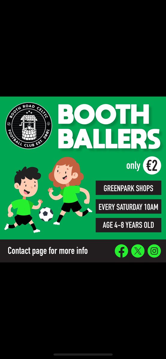 Booth ballers continues tomorrow at 10am reg from 9.30am might be cold so dress accordingly hats gloves etc 💚💚💚<a href="/Booth_Road/">Booth Road Celtic FC</a> <a href="/wogsek/">Colm J Kernan</a>