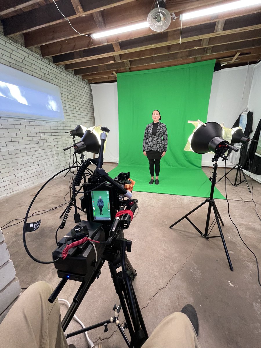 clarecooley's tweet photo. Green Screen Time 💚 https://t.co/1Kakw9fhet