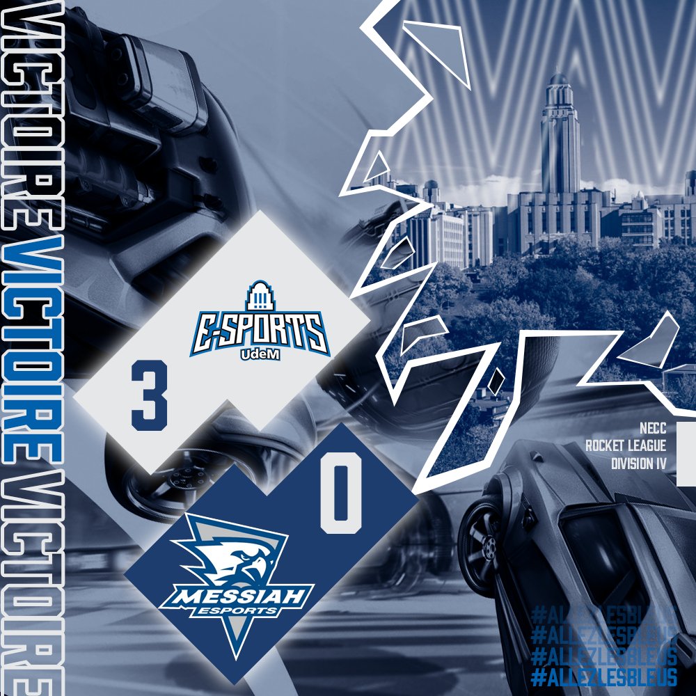 udemesports's tweet image. 🏆 𝐕𝐢𝐜𝐭𝐨𝐢𝐫𝐞 𝐍𝐄𝐂𝐂 𝐃𝐢𝐯𝐢𝐬𝐢𝐨𝐧 𝐑𝐨𝐜𝐤𝐞𝐭 𝐋𝐞𝐚𝐠𝐮𝐞

Une soirée parfaite pour nos équipes de Rocket League ! 

Team 1 : 3-0 🆚@MessiahEsports 
Team 2 : 3-1 🆚@queens_esports
Team 3 : 3-1 🆚@TheBUGamingClub
Team 4 : 3-1 🆚@IthacaEsports

#AllezLesBleus🔵⚪️🔵