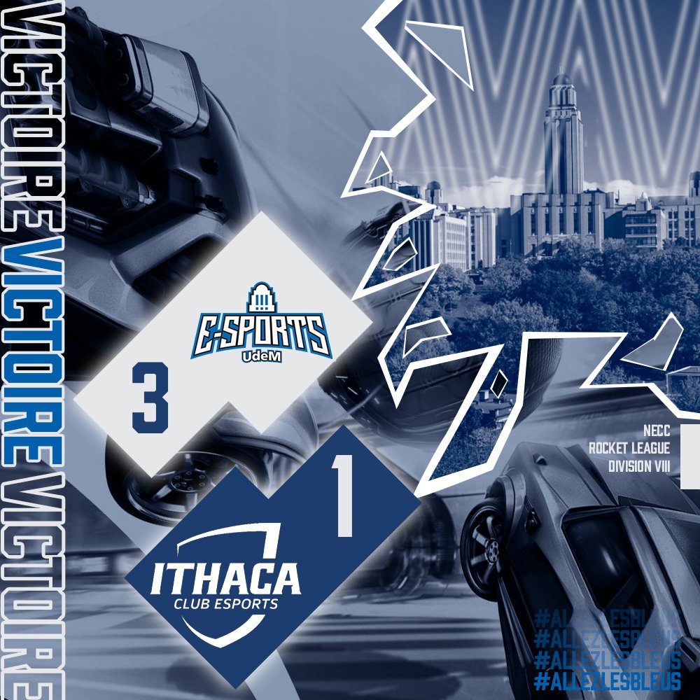 udemesports's tweet image. 🏆 𝐕𝐢𝐜𝐭𝐨𝐢𝐫𝐞 𝐍𝐄𝐂𝐂 𝐃𝐢𝐯𝐢𝐬𝐢𝐨𝐧 𝐑𝐨𝐜𝐤𝐞𝐭 𝐋𝐞𝐚𝐠𝐮𝐞

Une soirée parfaite pour nos équipes de Rocket League ! 

Team 1 : 3-0 🆚@MessiahEsports 
Team 2 : 3-1 🆚@queens_esports
Team 3 : 3-1 🆚@TheBUGamingClub
Team 4 : 3-1 🆚@IthacaEsports

#AllezLesBleus🔵⚪️🔵