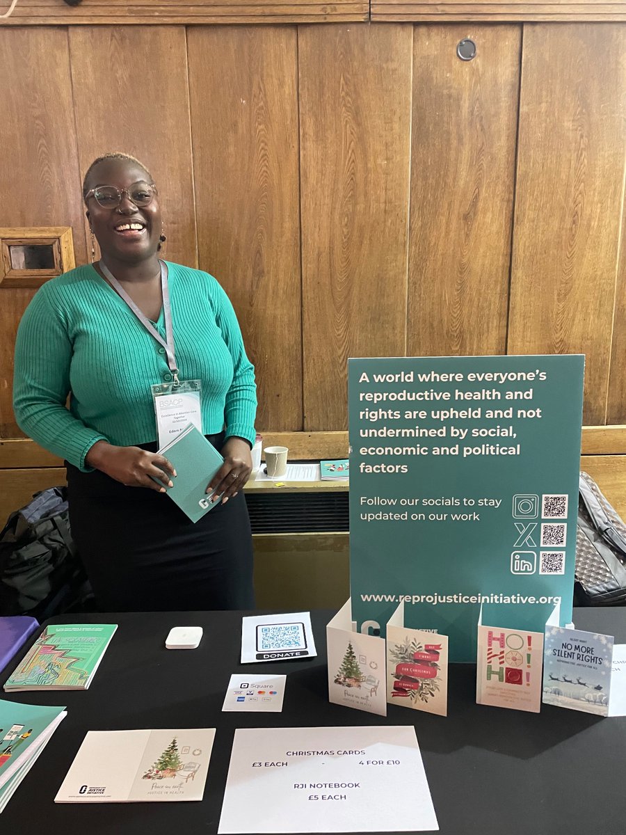 <a href="/RJInitiative/">Reproductive Justice Initiative</a> representing at <a href="/BSACP/">BSACP</a> conference today! Important space to center reproductive justice - seems a ‘no brainer’ but in reality we often do not stop to remind/acknowledge the RJ fundamentals of abortion care. Proud to be a Trustee of this organization 😊