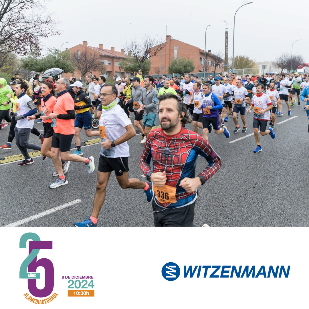 🏆 Un año más contamos con la increíble ayuda de Witzenmann, que vuelve a dar nombre a los 11KM populares de nuestra #mediadeguada
💪 esta gran empresa afincada en el Polígono del Henares también cumple 25 años en nuestra ciudad ¡enhorabuena!
❤️Gracias por vuestro apoyo!!