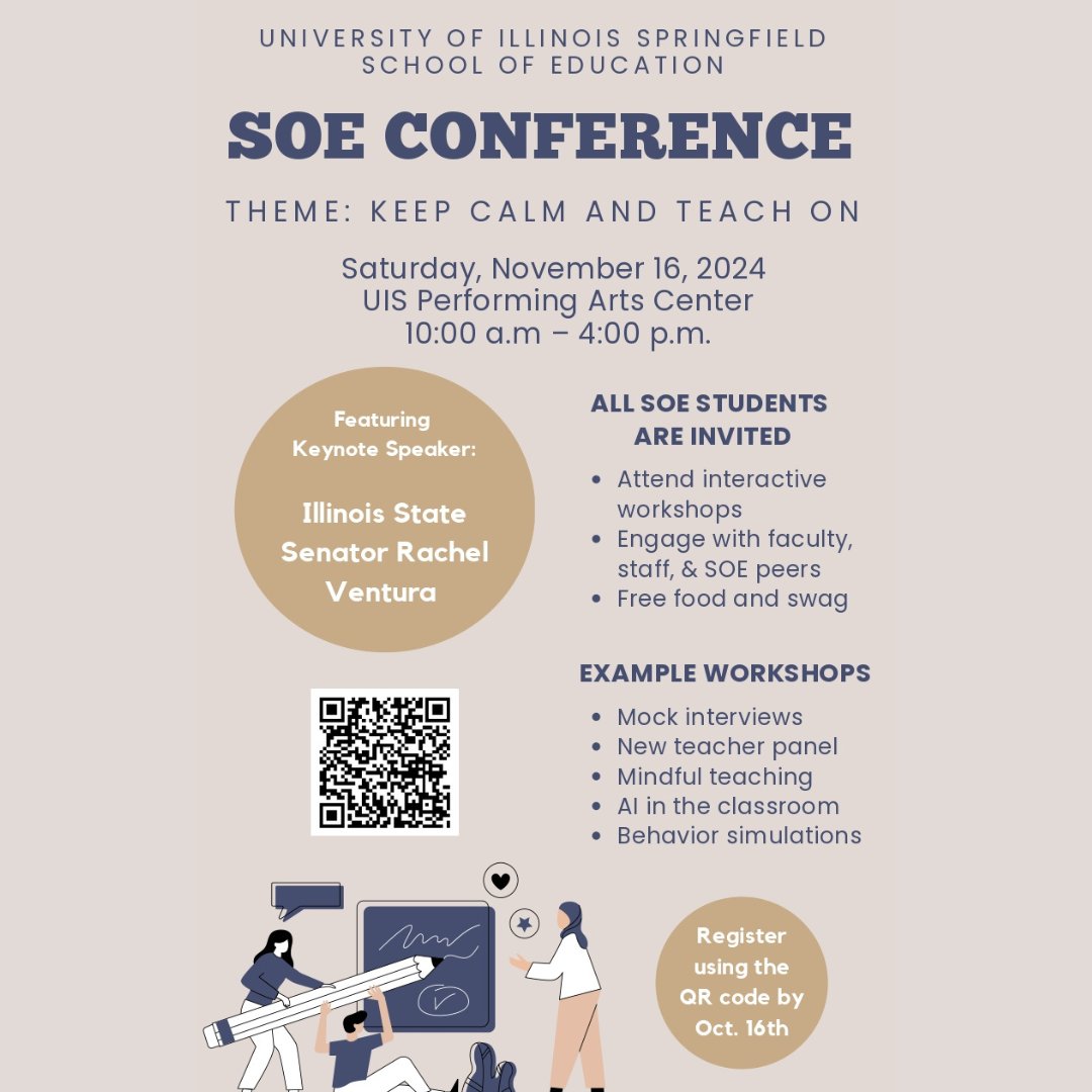 Final Reminder to sign up!!

Registration for the SOE Conference needs to be completed by Oct 16 (tomorrow).

Don't miss this opportunity to attend valuable workshops.

See you there!