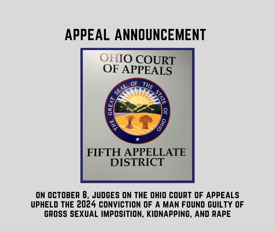 Appeals Court Upholds Zanesville Rapist’s Conviction 

bit.ly/3U7dqvU