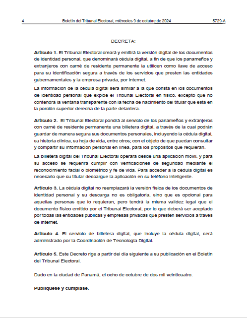 EncriptaLaw's tweet image. Panameños y residentes podrán tener una cédula digital con la misma validez legal que la versión física. ¡Esta forma ágil, rápida y segura de acceder a servicios públicos y privados es opcional y estará disponible a través de una aplicación móvil!
#DerechoDigital #CedulaDigital
