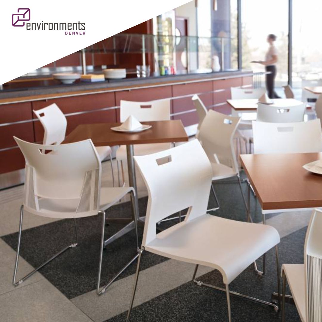 🌟 Designing Functional and Modern Cafeterias with Environments Denver! Whether you need durable seating that’s easy to store or a clean, professional look for your cafeteria, Environments Denver works with industry leaders to deliver furniture that fits your needs perfectly. 🪑