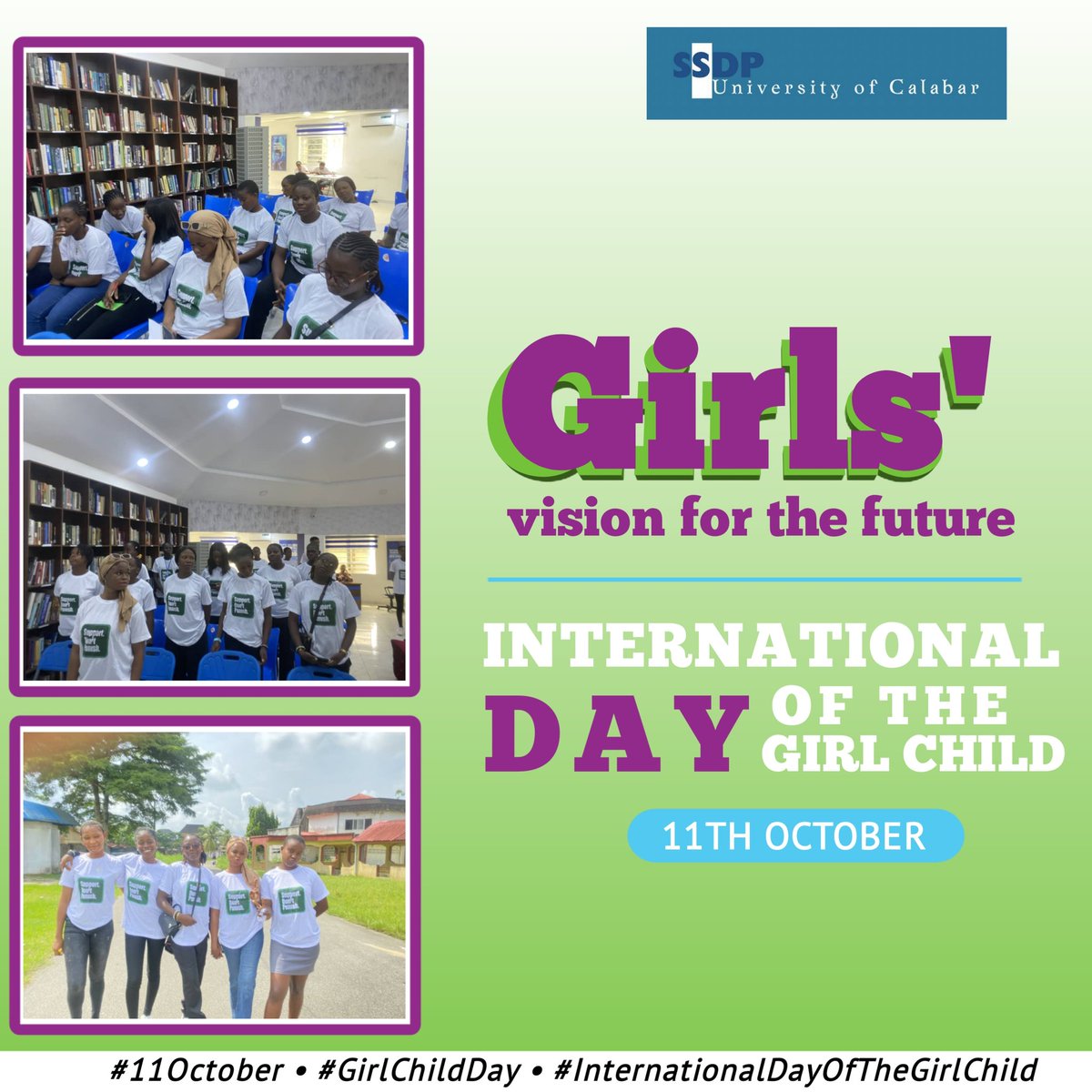 SSDPUNICAL1's tweet image. Dear Girl Child
You are Loved
You are Strong
You are Smart
You are the Future
Happy International Day Of The Girl Child
#InternationalDayoftheGirl2024
#ssdpunical 
 #ssdpintl 
 #SupportDontPunish 
 #OverdoseDay 
#WADPN 
#drugpolicyadvocacy 
#DrugPolicyReform