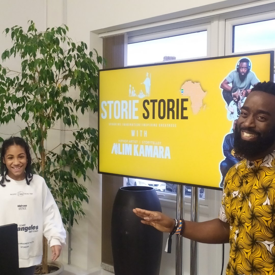 🌟 In celebration of Black History Month, we had the privilege of hosting a powerful storytelling workshop with the amazing Alim Kamara, thanks to our partnership with The Hyde Group, Match My Project! 🙌 

#alimkamara #ultra #kidpreneurs