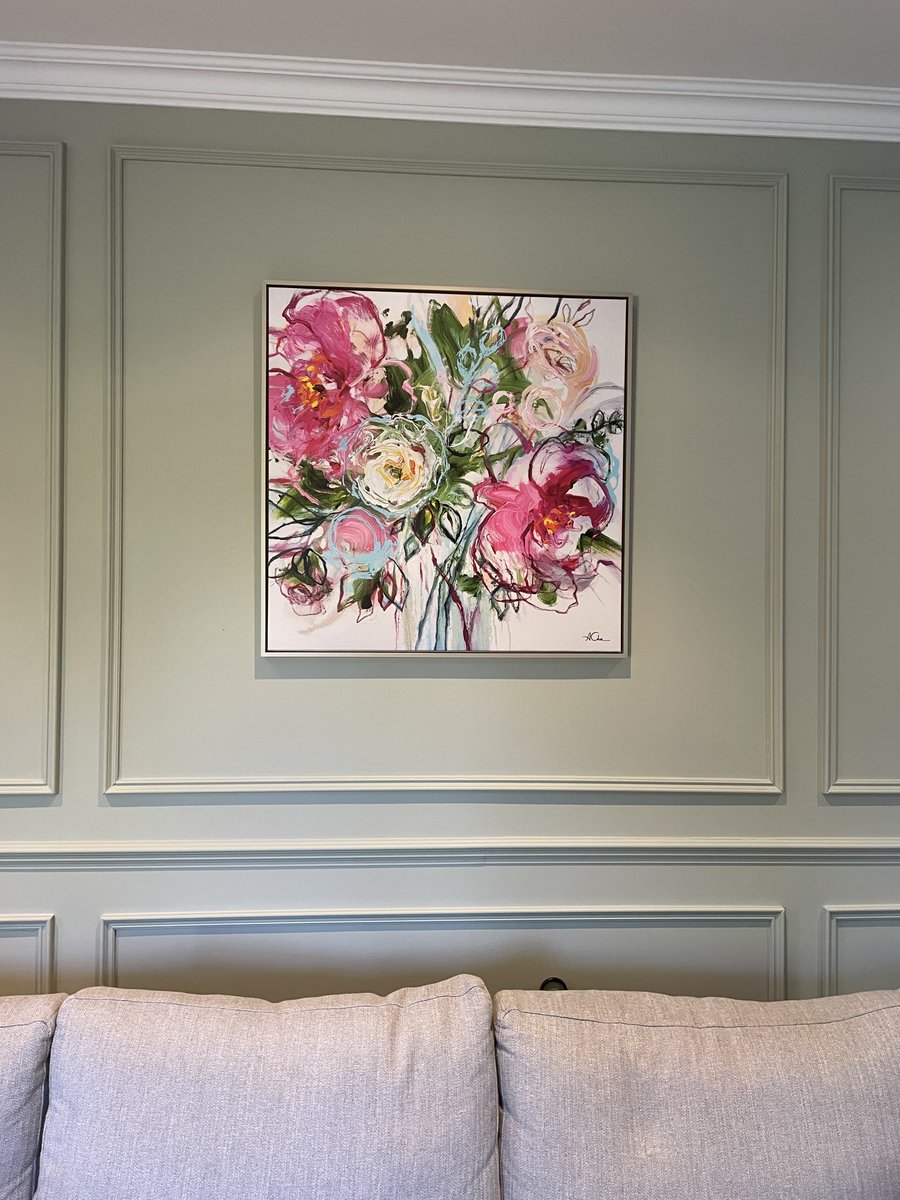 This gorgeous picture was in our window less than 24 hours before being snapped up - and doesn't it look fabulous in its new forever home? 😍😍😍

artworx.co.uk/products/bloss…