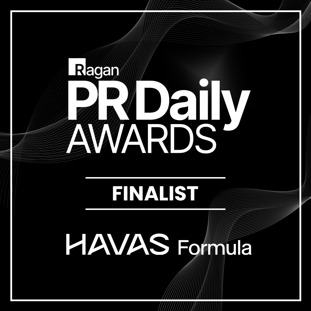 HavasFormula's tweet image. We’re extremely excited to announce that Havas Formula has been named a finalist in Ragan’s prestigious PR Daily Awards, standing out among a highly competitive field of entries for our thought leadership campaign for Sterling. 👏