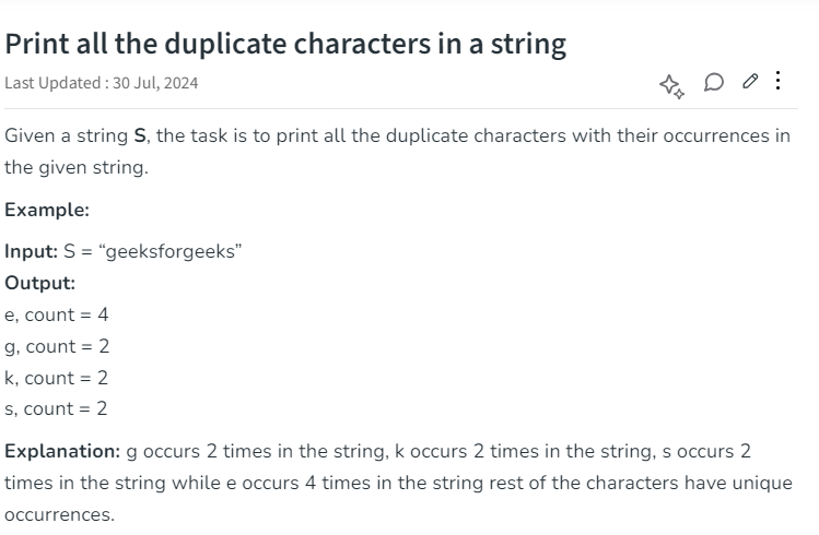 astha_issrani07's tweet image. Day 18!! 
Solved this gfg question.
#crackyourinternship