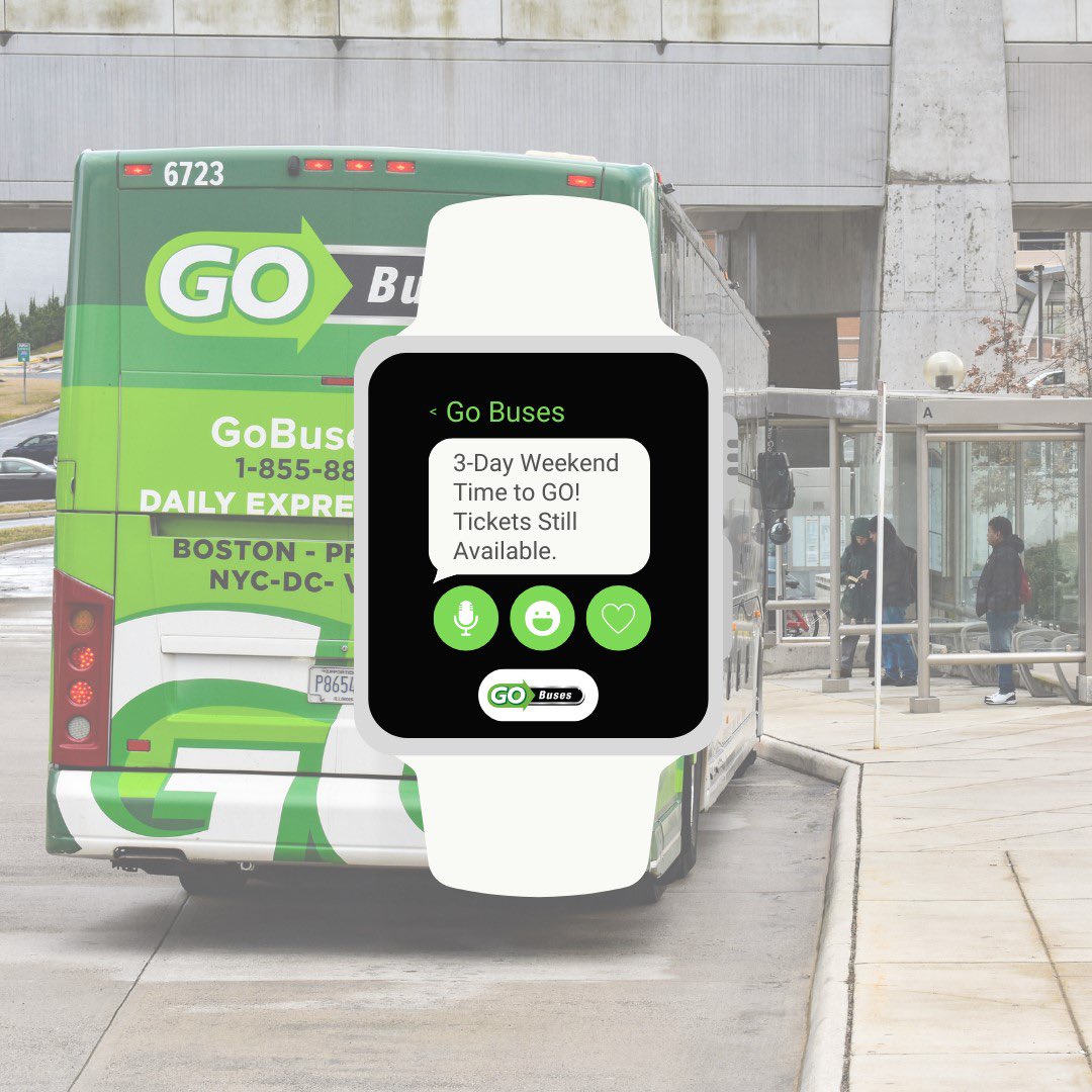 GoBusesTweets's tweet image. 3-Day Weekend Alert 🚨 🚨 🚨 
.
Additional departures available all weekend long.
.
Tix and schedules &amp;gt;&amp;gt; gobuses.com
.
.
#gobuses // #go // #tickets // #bus // #dc // #nyc // #boston // #travel // #getaway