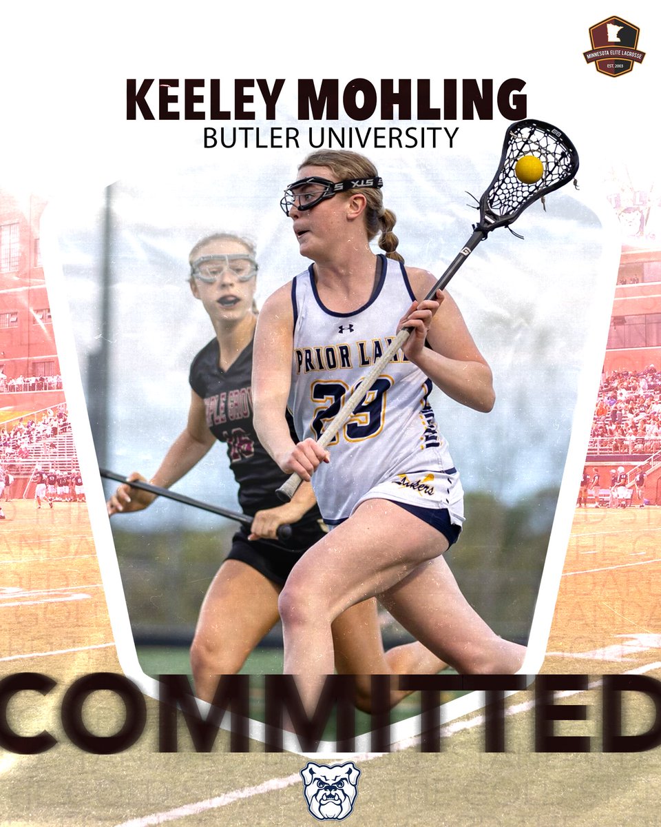 MN Elite Girls (@mnelitelaxgirls) on Twitter photo Congrats to Keeley Mohling (MN Elite
2026/ Prior Lake)on her commitment to <a href="/ButlerWLacrosse/">Butler Women’s Lacrosse</a> Congrats to Keeley Mohling (MN Elite
2026/ Prior Lake)on her commitment to <a href="/ButlerWLacrosse/">Butler Women’s Lacrosse</a>