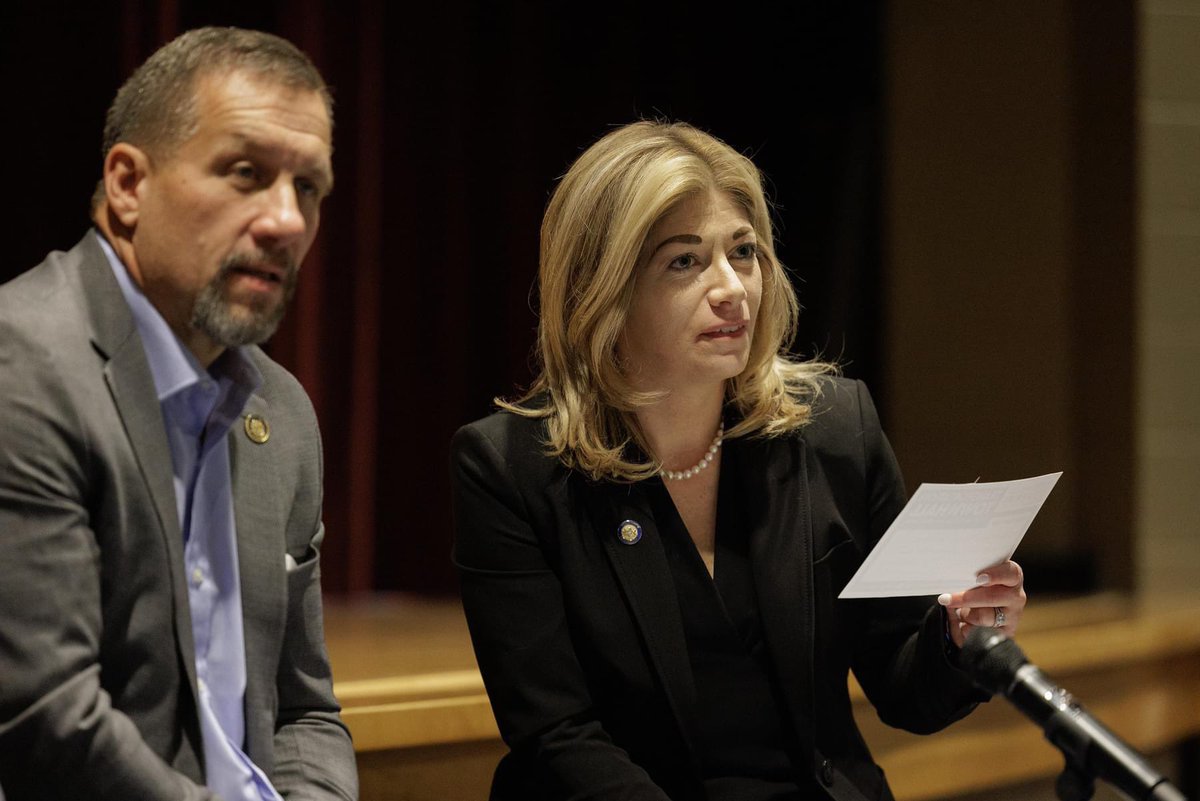 SenatorMuth's tweet image. Thank you to everyone who attended our Transportation Town Hall yesterday evening, both in person and online. @RepFriel &amp;amp; I appreciate Secretary Carroll for taking the time to address the issues discussed &amp;amp; share insights into the work PennDOT is doing to make our roadways safer.