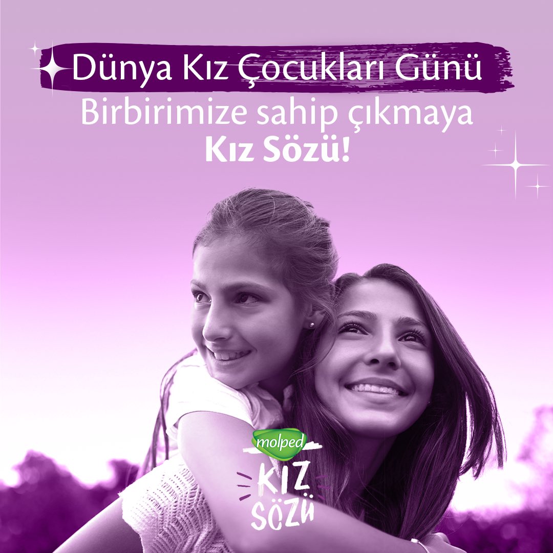Bugün ve her gün, kız çocuklarının gücünü ve cesaretini kutluyoruz! 💪💚Birlikte daha güçlüyüz ve geleceğe umutla bakıyoruz. ✨👭 Dünya Kız Çocukları Günü kutlu olsun! #Molped #KızSözü