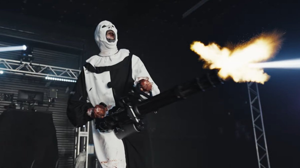 KryptKeeper21's tweet photo. Holy fuck you all NEED to see the Ice Nine Kills music video "A Work of Art" if you haven't. 

FIFTEEN MINUTES long and just as gory and graphic as the films. 🔪🩸 https://t.co/MH2NE7fo3G