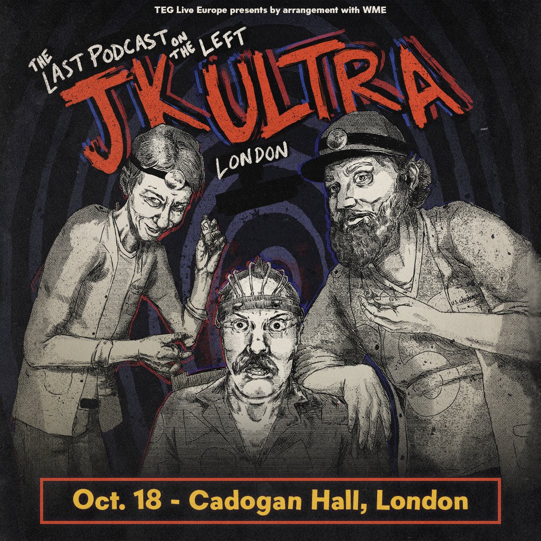 One ticket for sale for this sold out show. Reply or dm if interested. #lpotl #lastpodcastontheleft #cardoganhall