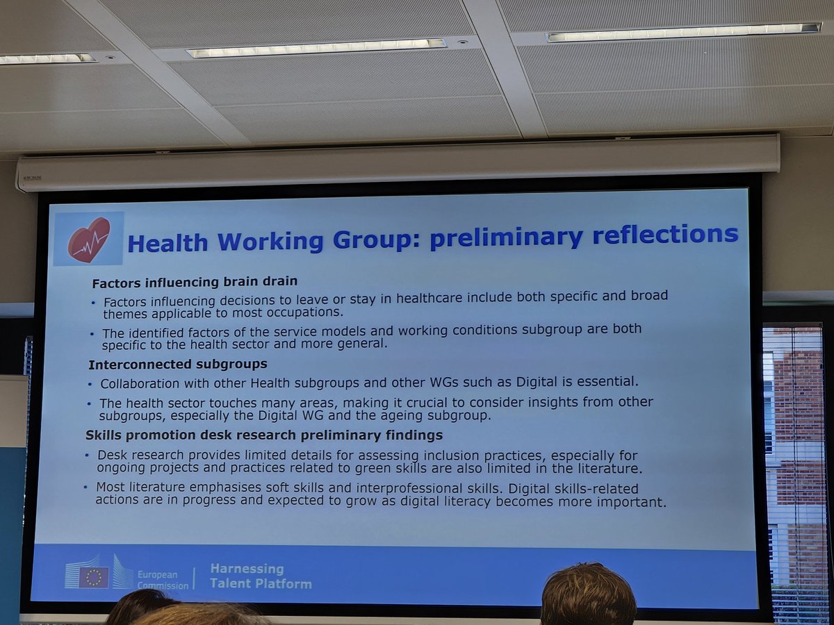 One year after the launch of the Harnessing Talent Platform, all four working groups came together in Brussels to share their progress and find synergies between groups. <a href="/COTECEurope/">COTEC</a> contributes to the health working group and works on #upskilling and retaining the #workforce.