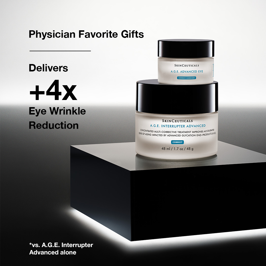 Physician favorites for this holiday season. A.G.E. Interrupter Advanced and A.G.E. Advanced Eye. The ultimate anti-aging duo. 

#AntiAging #Holiday #Gifting