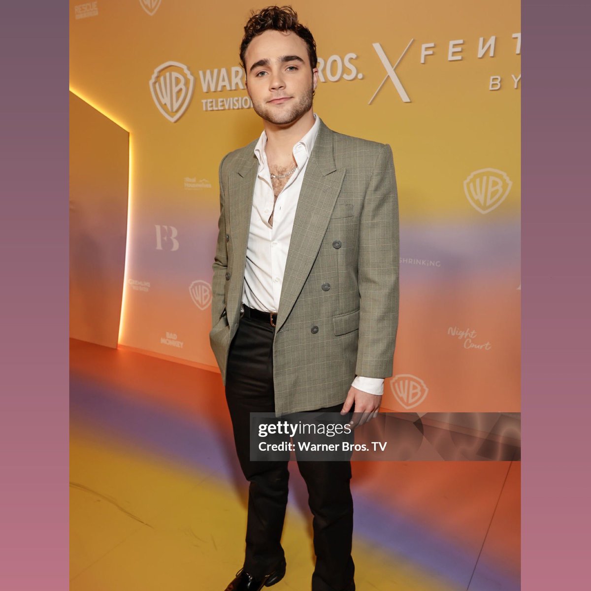 Michael Bishop attends the WBTV 2024 Fall TV Season x Fenty Beauty Party in support of his role in ‘Superman &amp; Lois’. 🌟