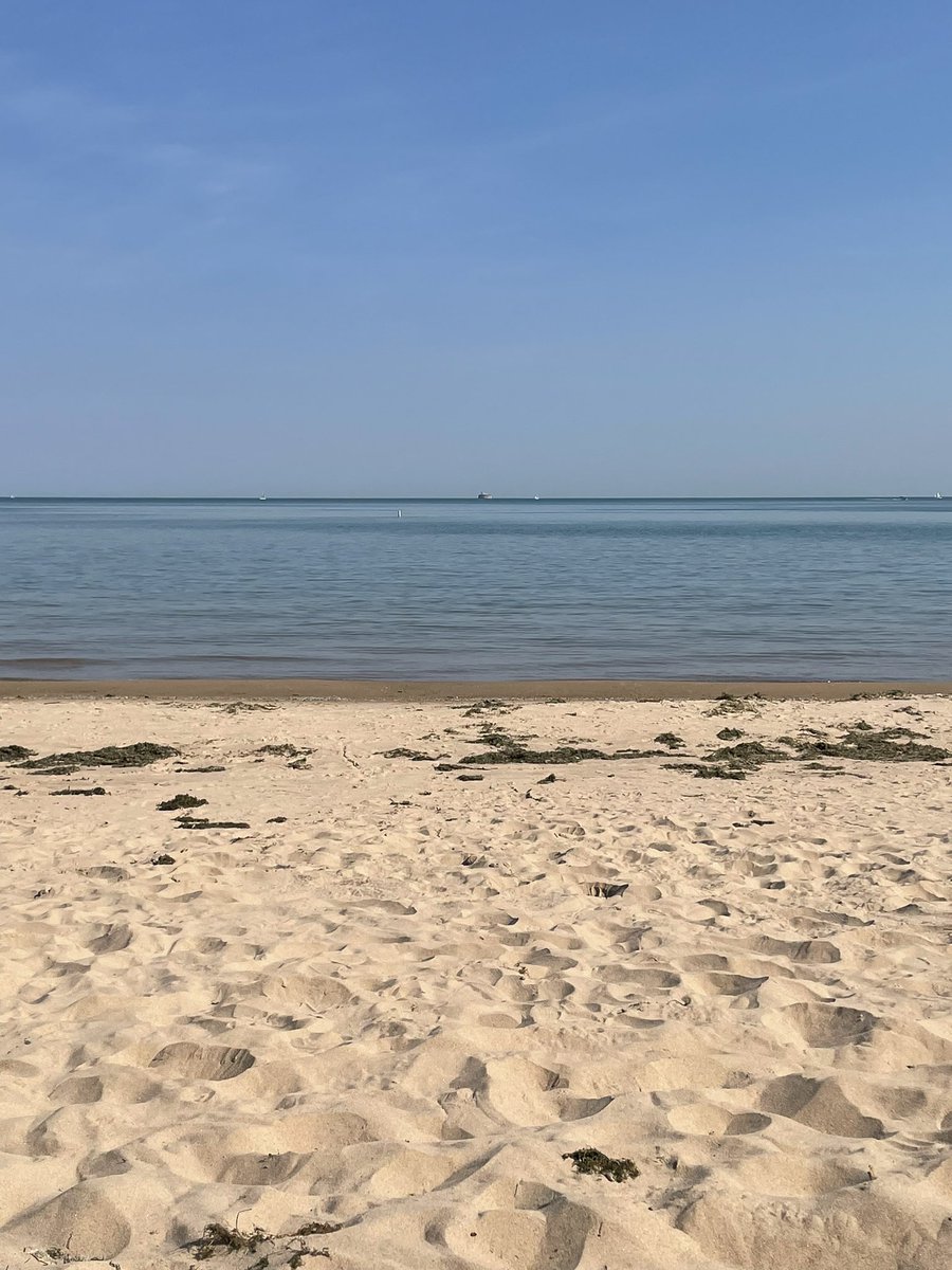 Chill out on the beach of Lake Michigan 👌🏼