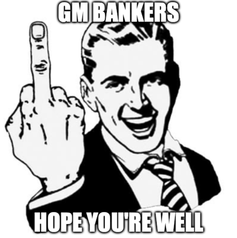 Holding Bitcoin in Self-custody is an escape mechanism from the choke hold that central banks put on our heads at birth. 

Self custody is an act of defiance &amp; resistance first, with the added bonus of immense financial upside second.