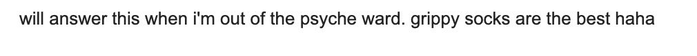 No reason you can’t buy my shit in the psyche ward… Excuses