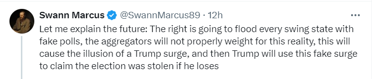This is what the next three weeks are going to look like - the last two decent/good pollsters to poll Pennsylvania were Quinnipiac and Yougov, both of which had Kamala up two

Don't get discouraged by the right-wing propaganda onslaught - it's going to be 2022 again