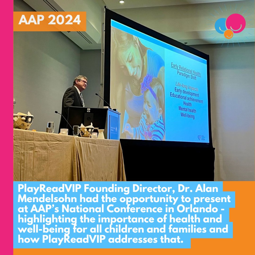 Founding Director, Dr. Mendelsohn, was an invited presenter for <a href="/AmerAcadPeds/">American Academy of Pediatrics</a> Council on Early Childhood and <a href="/reachoutandread/">Reach Out and Read</a> Anniversary Celebration at the <a href="/AAPexperience/">AAP National Conference & Exhibition</a> in Orlando! ☀️ where he highlighted the importance of #earlyrelationalhealth across the lifespan. #AAP2024